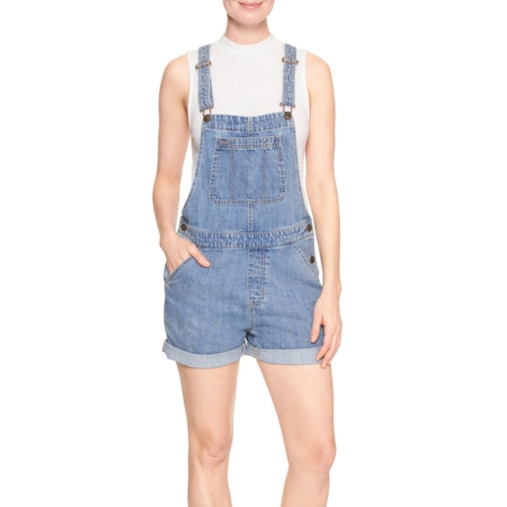 gap overall shorts